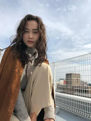 セミロング パーマ kazuki iconのヘアスタイル
