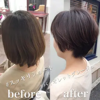 ショート カラー ショートカットの匠 KOJIのヘアスタイル