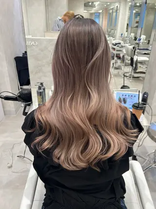 ロング カラー ✨レイヤーカット 海外ヘア/原宿✨のヘアスタイル