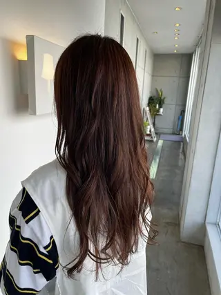 ロング カラー おせ ちさとのヘアスタイル