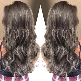 ロング カラー 井上 一平のヘアスタイル