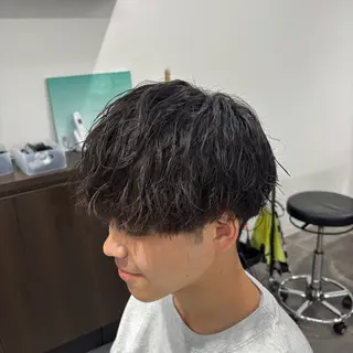 メンズ 🪽直毛男子の救世主 🪽フェザーパーマのヘアスタイル
