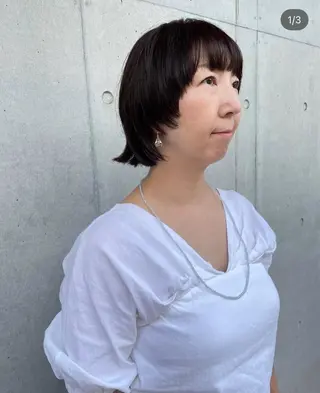 ショート カラー ショートウルフくせ毛 お任せくださいのヘアスタイル