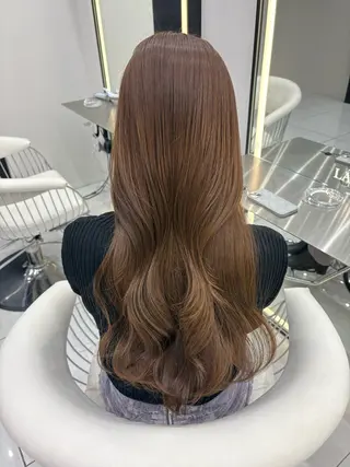 ロング カラー 新宿/韓国ヘア 中明度カラー/かやのヘアスタイル