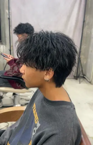 カラー パーマ メンズ メンズカット🐺 パーマ特化🔥舜のヘアスタイル
