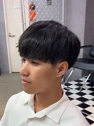 ミディアム 韓国パーマ 美容師 和田爽良のヘアスタイル