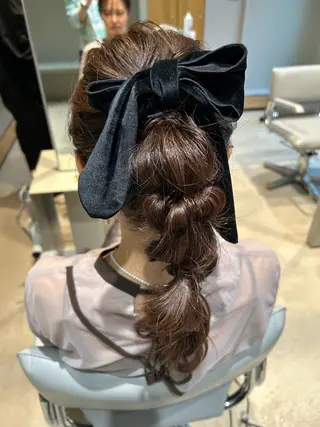 ロング ヘアアレンジ 勝野 麻美のヘアスタイル