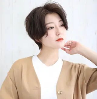 ショート カラー 話題の技術✨lore 店長タカハシ　ケントのヘアスタイル