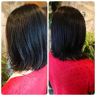 ミディアム 清水 旭美のヘアスタイル