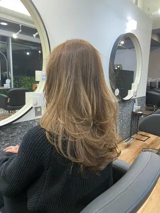 ロング 似合わせレイヤー 🇰🇷荒木洋文のヘアスタイル