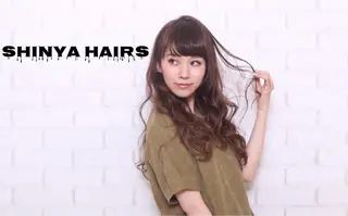 ロング カラー シンヤヘアーズ 泉大津本店のヘアスタイル