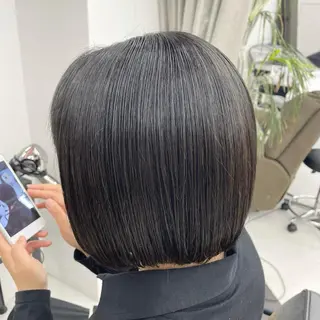 ロング カラー パーマ ヘアアレンジ メンズ キッズ ネイル マツエク・マツパ アイブロウ mona/ ストレートスタイル✨のヘアスタイル