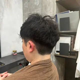 パーマ メンズ 小森田 果怜 カラー、縮毛矯正のヘアスタイル
