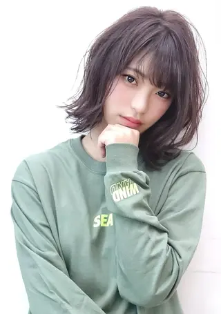 ミディアム カラー パーマ 🤲ヘッドスパ🤲 たにぐちあつし🤲のヘアスタイル