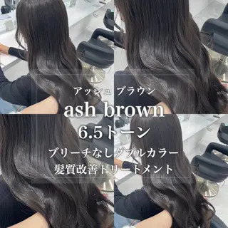 カラー 🤍ブリーチなし ブラウンhimi🤍のヘアスタイル