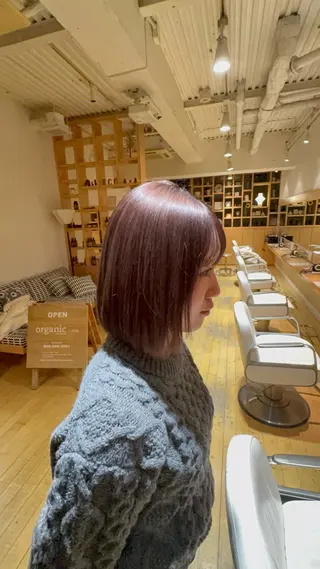 ミディアム カラー organic +eco所属・川越/organic 根本アユミのヘアスタイル