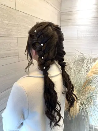 ロング ヘアアレンジ 堀江美容室 千晶のヘアスタイル