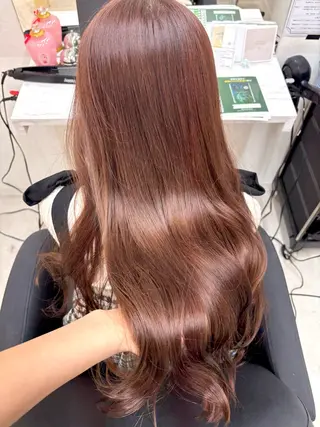 ロング 🍒透明感カラー/ セット/SAKURAのヘアスタイル