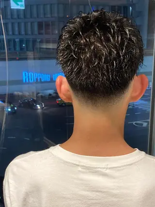 ショート パーマ メンズ 店長💈山田竜太 BARBERのヘアスタイル