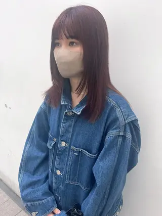 ミディアム カラー Maki /Jr.スタイリストのヘアスタイル