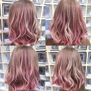 ミディアム カラー 神山 昌子のヘアスタイル