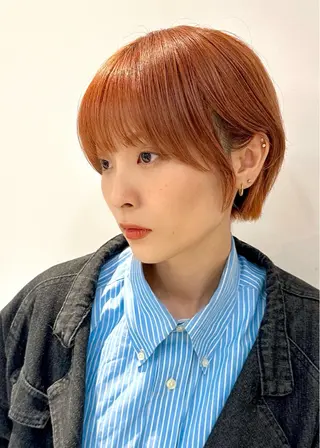 ショート カラー 大人可愛いレイヤー 大田のヘアスタイル