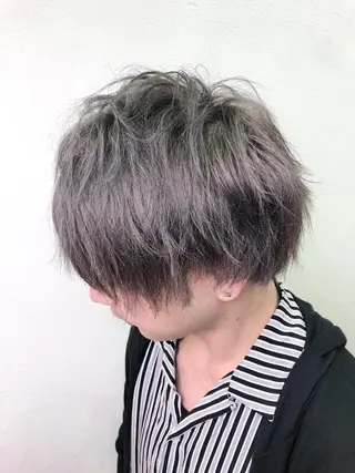 カラー メンズ ダブルスキルエクステ /羽エクステ白石宇由のヘアスタイル