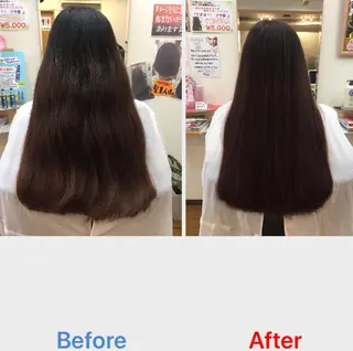 ロング カラー 縮毛矯正モデル募集中 美容室HATSUのヘアスタイル