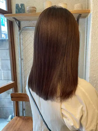 セミロング カラー hazuki 🌝のヘアスタイル