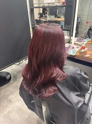 カラー 暖色/ハイトーン/ カラー/HBLのヘアスタイル