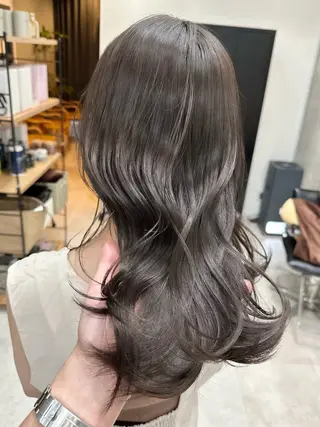 セミロング ✨透明感カラー/縮毛 恵比寿HAYATO✨のヘアスタイル