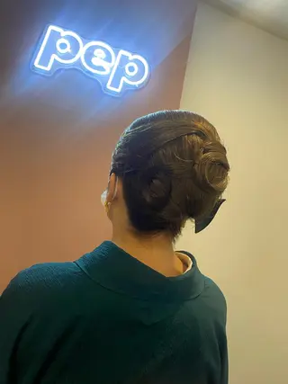 ロング ヘアアレンジ pep natsumiのヘアスタイル