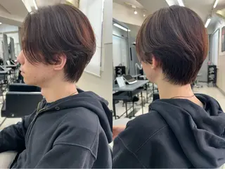 ショート パーマ メンズ ナチュラル×色気パ ーマ 渋谷/マナミのヘアスタイル