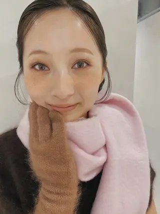 ミディアム カラー 砂原 ひよりのヘアスタイル