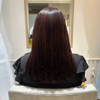 セミロング カラー 縮毛矯正モデル募集中 ℳ𝓸ℳ𝓸のヘアスタイル