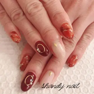 ロング shandy nailのネイルデザイン