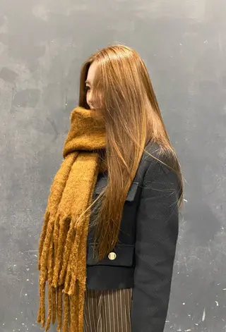 ロング カラー 鈴木 静のヘアスタイル