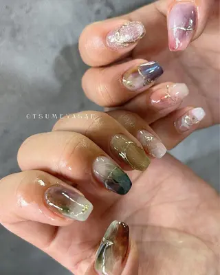 ネイル わたなべ ちかのネイルデザイン
