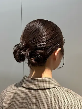 ヘアアレンジ 💎Code.💎 risa🪄のマツエク・マツパデザイン
