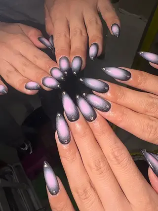 ネイル 33nail✴️栄 スミレ❇️Gel-xのネイルデザイン