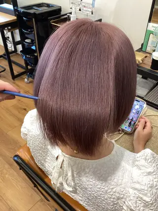 ショート カラー LOANA  MIDORINO所属・カラーモデル/ つくば市みどりののヘアスタイル