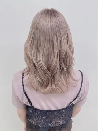 ミディアム カラー エフェクトブリーチ 🌟前澤啓太朗のヘアスタイル