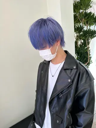 カラー メンズ ダメージレスブリーチ HIROSHIのヘアスタイル