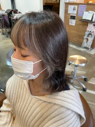 ミディアム nowhere ノーウェアのヘアスタイル