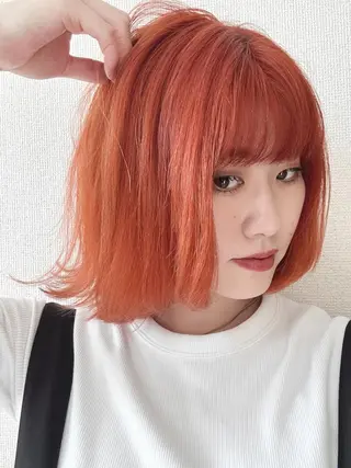 カラー レイヤー 艶々カラーのヘアスタイル