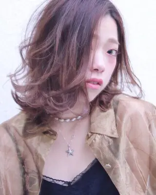 ミディアム TOWA 野村　コウダイのヘアスタイル