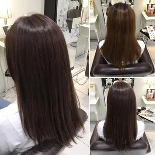 ロング カラー 髪質改善/ 艶髪カラー/益田直幸のヘアスタイル