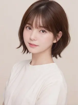 ショート 中顔面短縮 顔まわり新田大翔のヘアスタイル
