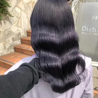 ロング カラー MOMO艶髪 🩵モテカラーのヘアスタイル