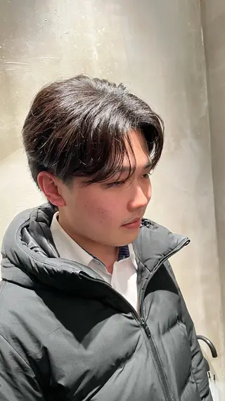 メンズ ラフィスヘアー九大学研都市店所属・赤み消し艶カラー🍒 髪質改善　KAIのヘアスタイル